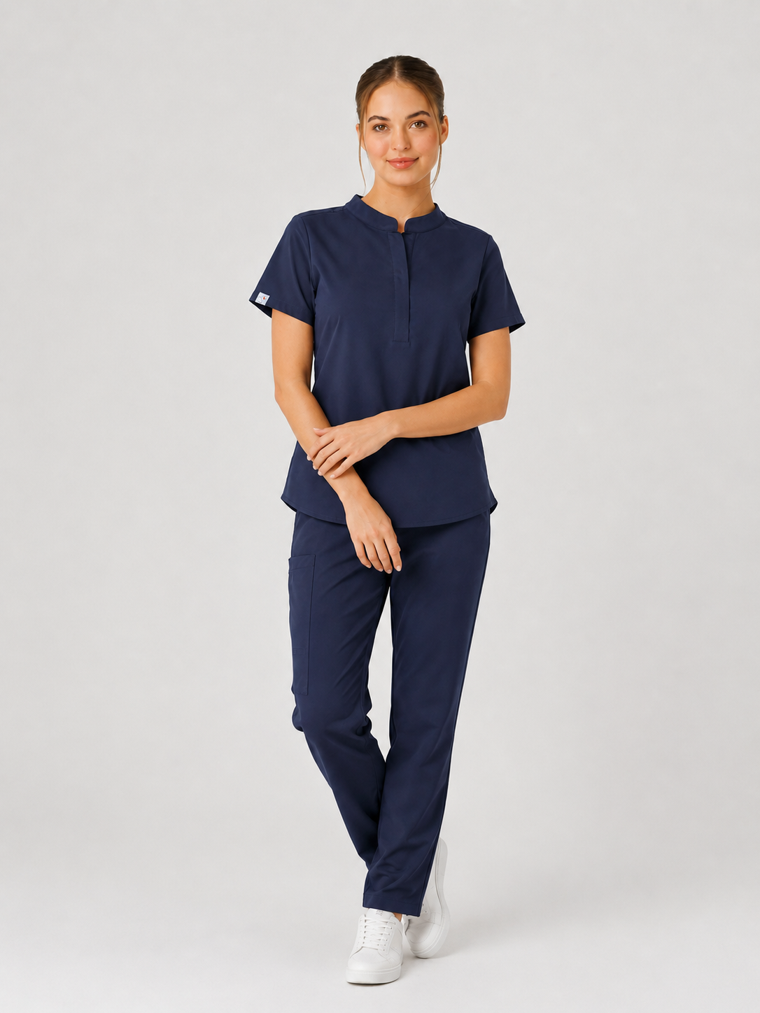 Blue Collar Tunic Scrub Set