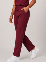 Burgundy Male Performance V-Neck Scrub Set